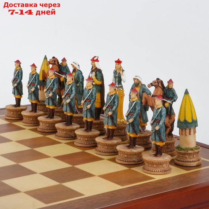 Шахматы сувенирные "Восточные" (доска 36х36х6 см, h=8 см, h=6.5 см) - фото 3 - id-p200713439