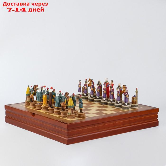 Шахматы сувенирные "Восточные" (доска 36х36х6 см, h=8 см, h=6.5 см) - фото 5 - id-p200713439