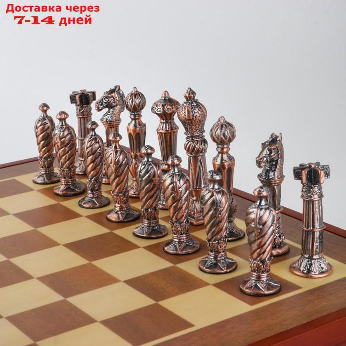 Шахматы сувенирные "Рыцарские" (доска 36х36х6 см, h=8.5 см, h=5.7 см) - фото 2 - id-p200713441