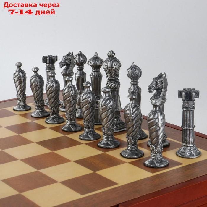 Шахматы сувенирные "Рыцарские" (доска 36х36х6 см, h=8.5 см, h=5.7 см) - фото 3 - id-p200713441