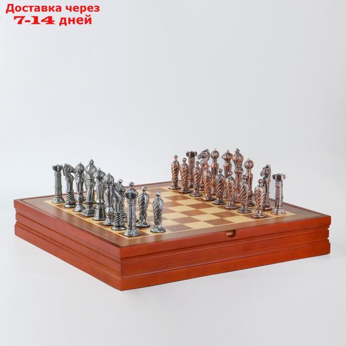 Шахматы сувенирные "Рыцарские" (доска 36х36х6 см, h=8.5 см, h=5.7 см) - фото 5 - id-p200713441