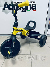Детский трехколесный велосипед QPlay LH509Y (желтый) складной