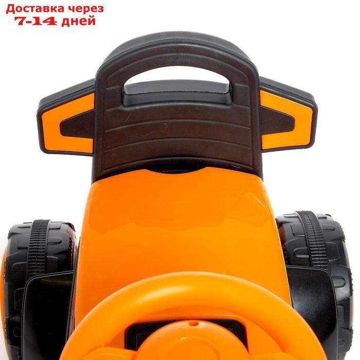 Электромобиль "Экскаватор", ручной привод ковша, световые и звуковые эффекты, цвет оранжевый - фото 8 - id-p200715654