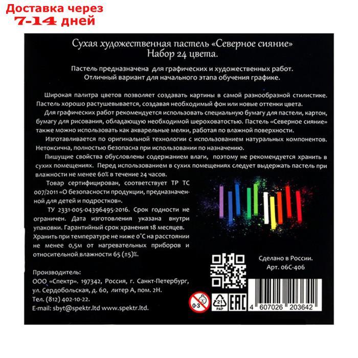 Пастель сухая художественная Спектр "Северное Сияние", 24 цвета - фото 3 - id-p200713744