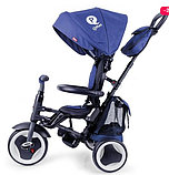 Трехколесный велосипед QPlay Rito Plus1B (синий) складной, фото 3