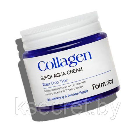 FARMSTAY Суперувлажняющий крем с коллагеном Collagen Super Aqua Cream. 80 ml - фото 1 - id-p200809382