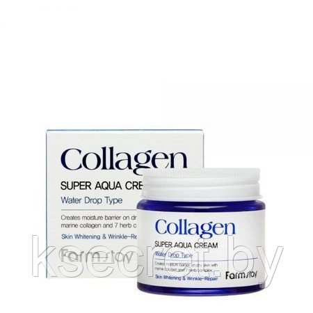 FARMSTAY Суперувлажняющий крем с коллагеном Collagen Super Aqua Cream. 80 ml - фото 2 - id-p200809382