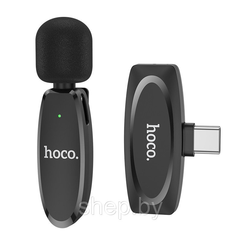 Беспроводной петличный микрофон Hoco L15 для IOS или Android - фото 2 - id-p200809418