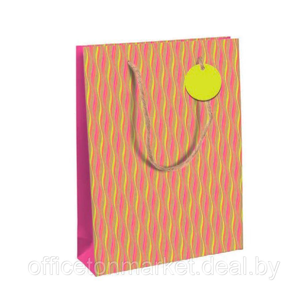 Пакет бумажный подарочный "Neon", 26.5x14x33 см, разноцветный - фото 1 - id-p200800057