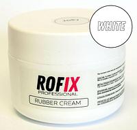 Гель-желе Белый для наращивания ногтей Rubber Cream White, 50гр