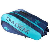 Чехол-сумка Diadem Tour Elevate на 12 ракеток (бирюзовый/синий) (арт. B2-12-NVY/TL)