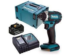 Аккум. шуруповерт MAKITA DTD 152 Z MAKPAC + АКЦИЯ (1 аккумулятор, зарядное) (18.0 В, 1 акк. 3.0 А/ч, 1 скор.,