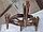 Люстра деревянная рустикальная "Колесо Рыцарское" на 4 лампы, фото 5