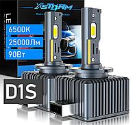 D1S Светодиодные лампы Xstorm 6500K 25000 LM 90 ватт Без ошибок (к-т 2шт) вместо ксенона