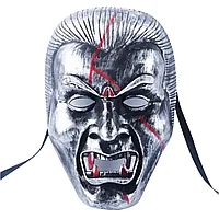 Карнавальная маска «Вампир» серебро