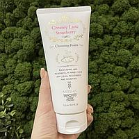 Пенка для умывания Missha Creamy Latte Strawberry Cleansing Foam, 172мл