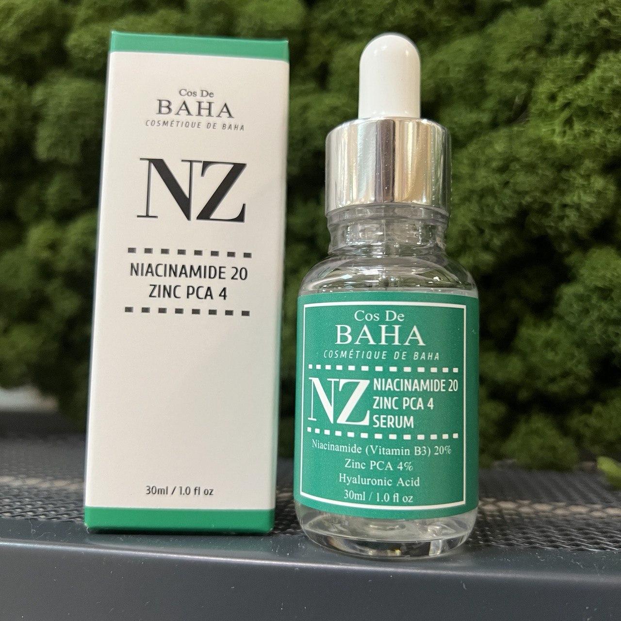 Сыворотка Cos De Baha с ниацинамидом NZ Niacinamide 20 Zinc PCA 4 Serum 30 мл