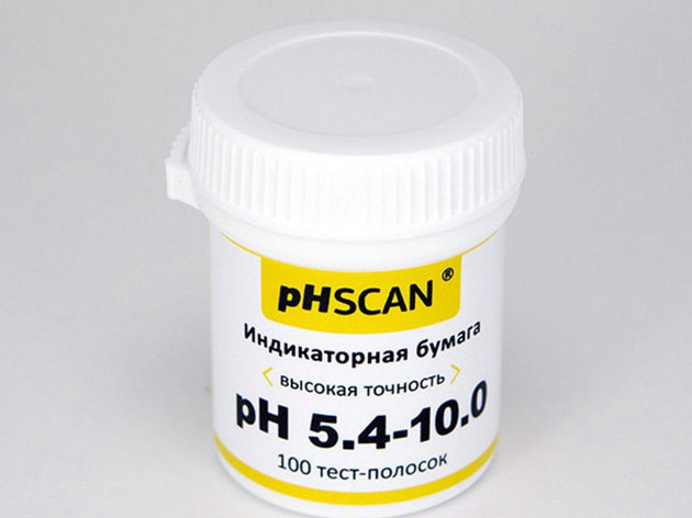 Индикаторная (лакмусовая) бумага pHSCAN 5.4-10.0 + шкала с шагом 0.1-0.4, фото 2