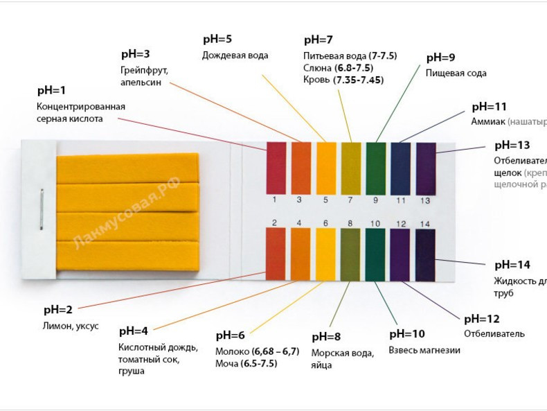 Лакмусовая индикаторная бумага pH 1-14 (универсальная)РН-тест - фото 1 - id-p200867250