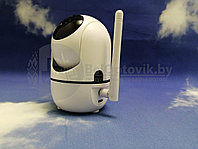 Беспроводная поворотная 360 Wi-Fi камера видеонаблюдения Cloud Camera 3D Navigation Positioning Белая