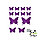 Наклейки Зеркальные бабочки, Сиреневые, 6,5-11 см, 12 шт, фото 2