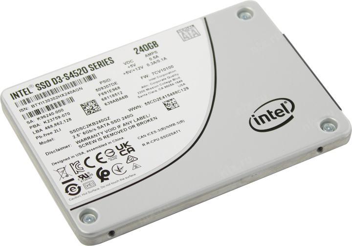SSD 240 Gb SATA 6Gb/s Intel D3-S4520 Series SSDSC2KB240GZ01 2.5"