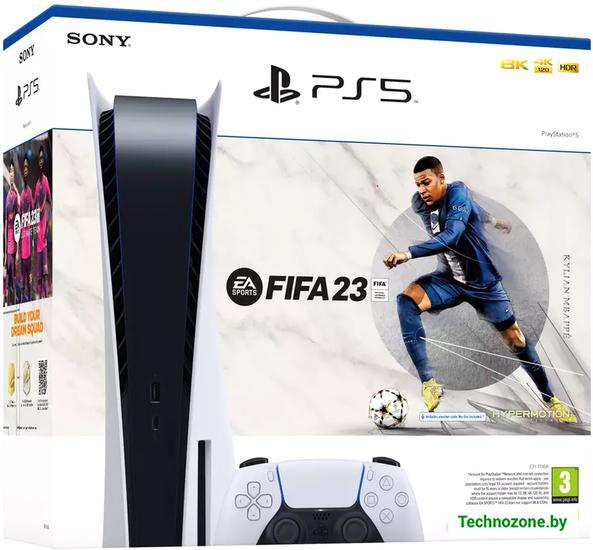 Игровая приставка Sony PlayStation 5 + FIFA 23 - фото 1 - id-p200941580