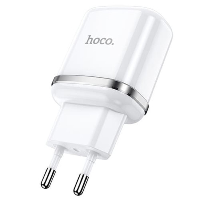 Зарядное устройство Hoco N4 Aspiring 2 USB 2.4A + Type-C кабель (Белый) - фото 2 - id-p200941455