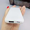 Внешний акккумулятор Arrida 5000mAh, с покрытием Baby skin soft - touch Kinetic. Белый, фото 5