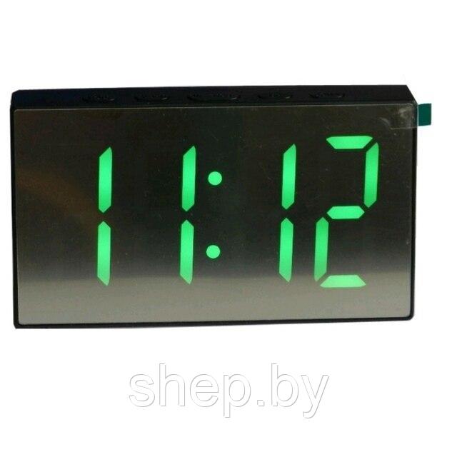 Настольные светодиодные часы DS-3699L подсветка зеленый - фото 1 - id-p200952705