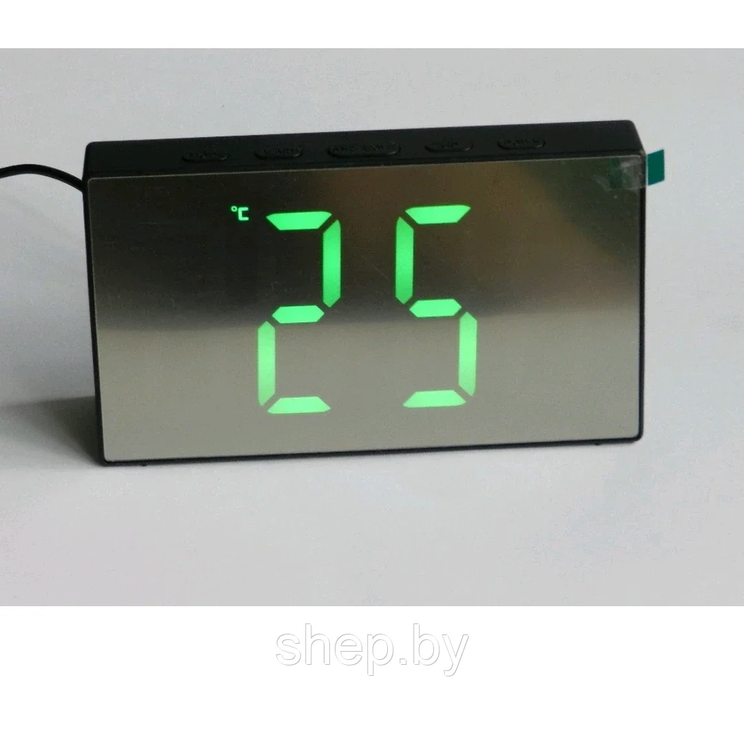 Настольные светодиодные часы DS-3699L подсветка зеленый - фото 2 - id-p200952705