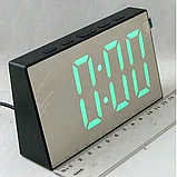 Настольные светодиодные часы DS-3699L подсветка зеленый, фото 3