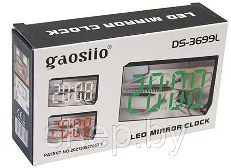 Настольные светодиодные часы DS-3699L подсветка зеленый - фото 6 - id-p200952705
