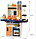 Детская игровая "Кухня", высота 94 см, Home Kitcen, вода, пар, светозвуковые эффекты, 65 предметов 889-161, фото 2