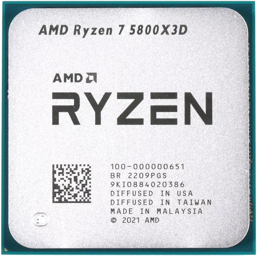 Процессор Socket-AM4 AMD Ryzen 7 5800X3D (100-100000651) 8C/16T 3.4GHz/4.5GHz 4+96Mb (oem)