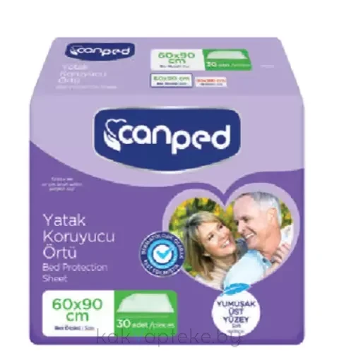 Пеленки гигиенические впитывающие Canped Fluff 90х60 см., 30 шт.