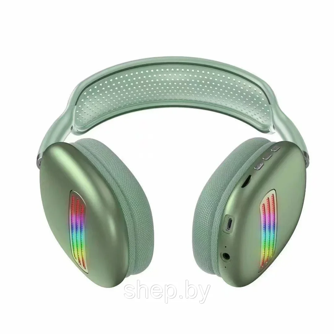 Беспроводные стерео наушники Bluetooth HiFi Wireless STN-02 цвет: мятный, синий, серебро, красный - фото 7 - id-p200954074