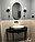 Зеркало овальное ( капсула) Berta 45 х 95, черный., фото 2
