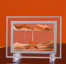 Песочная картина / картина - антистресс, 3D MOVING SANDSCAPES Буря в пустыне (прямоугольная рамка)