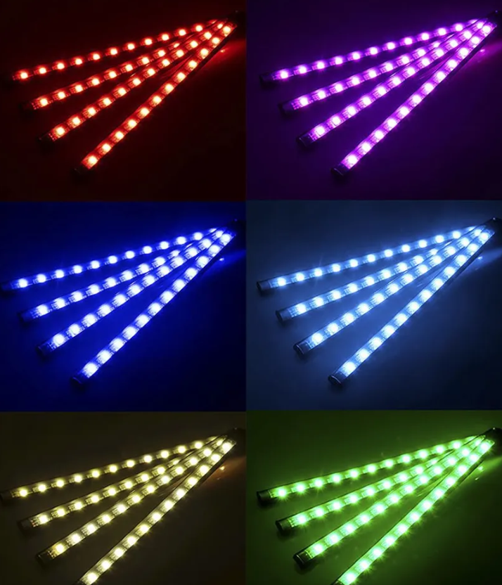Универсальная светодиодная RGB led подсветка салона с контроллером и датчиком музыки для автомобиля Automobile - фото 7 - id-p200954196