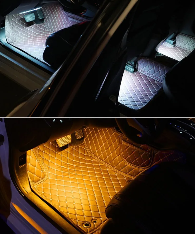 Универсальная светодиодная RGB led подсветка салона с контроллером и датчиком музыки для автомобиля Automobile - фото 8 - id-p200954196