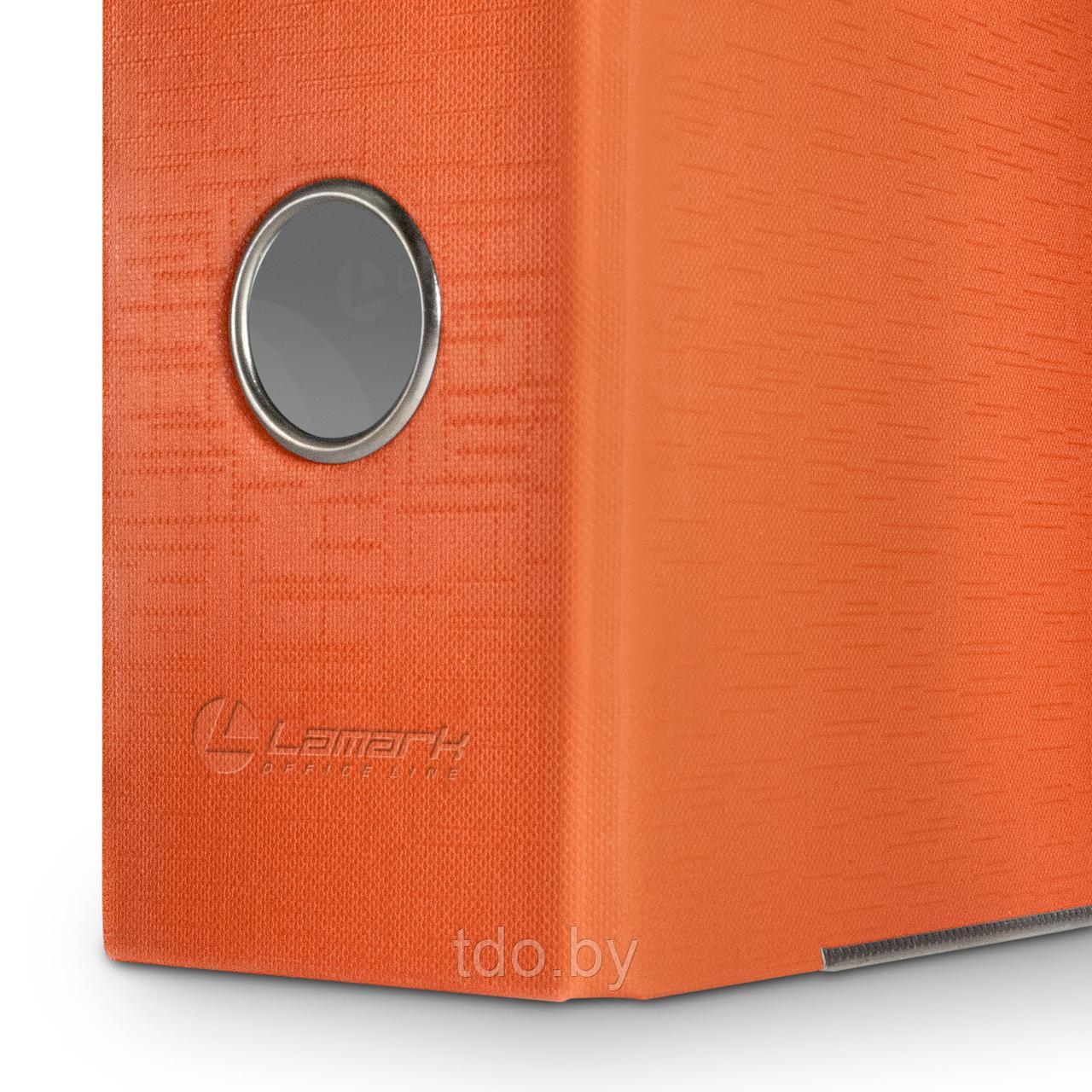 Папка-регистратор PP 50 мм оранжевый, метал.окантовка/карман, собранная - фото 6 - id-p200954162
