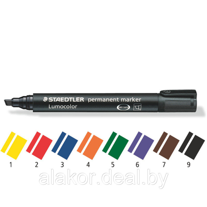 Маркер перманентный STAEDTLER Lumocolor 350, фиолетовый, 2-5мм - фото 3 - id-p200954521