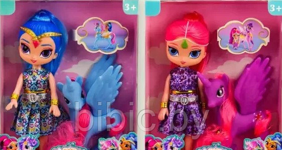 Детская кукла Шиммер и Шайн Shimmer&Shine, пупс + пони единорог, игрушка для девочек - фото 4 - id-p200956236