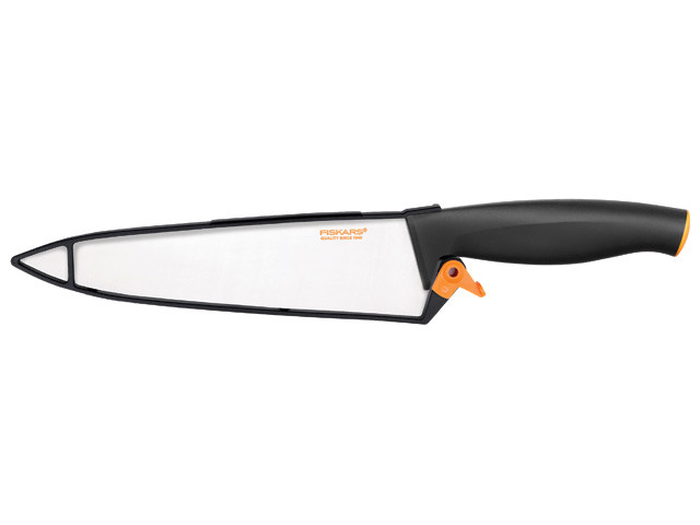 Нож поварской большой 20 см с футляром Functional Form Fiskars (FISKARS ДОМ) - фото 1 - id-p200956656