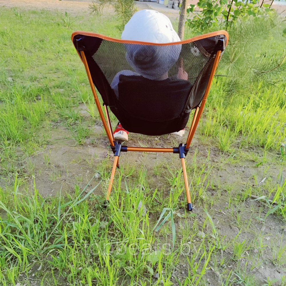 Стул туристический складной Camping chair для отдыха на природе Оранжевый - фото 3 - id-p181605836
