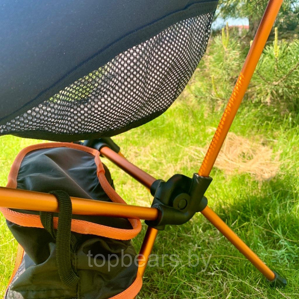 Стул туристический складной Camping chair для отдыха на природе Оранжевый - фото 10 - id-p181605836