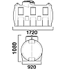 ЕМКОСТЬ ЦИЛИНДРИЧЕСКАЯ ГОРИЗОНТАЛЬНАЯ 1000 Л С ДЫХАТЕЛЬНЫМ КЛАПАНОМ, фото 5