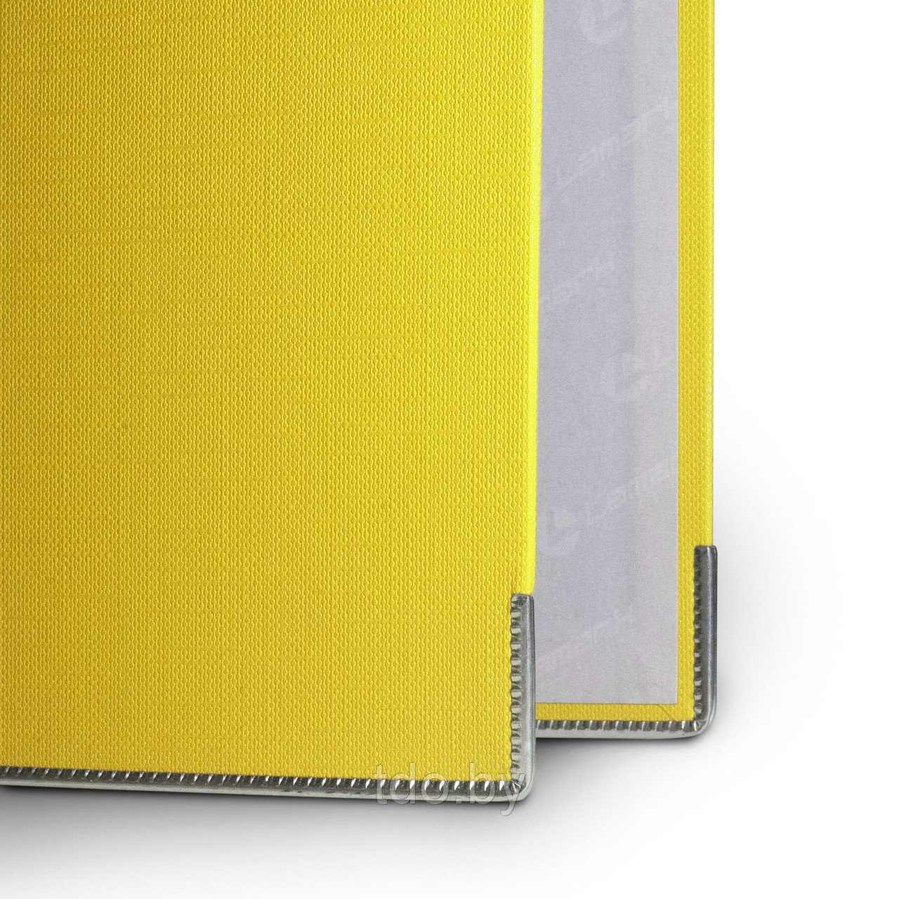 Папка-регистратор PP 80мм желтый, метал.окантовка/карман, собранная - фото 4 - id-p200954151