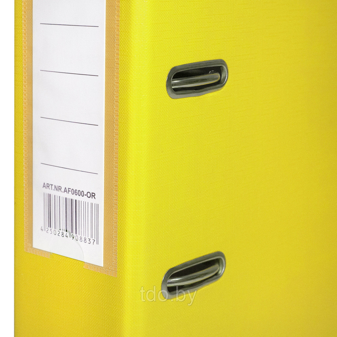 Папка-регистратор PP 80мм желтый, метал.окантовка/карман, собранная - фото 7 - id-p200954151